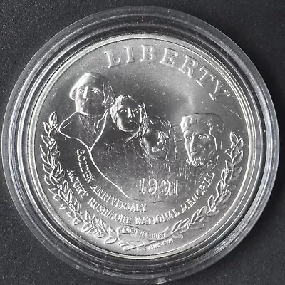 1991-P Mint State Mount Rushmore Commemorative Silver Dollar $1 - COINGIANTS - • $35.20