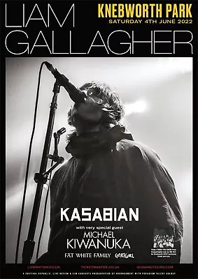 Liam Gallagher Knebworth Advertising POSTER • £10.99