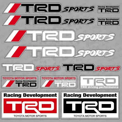 $9.99 • Buy For Toyota TRD Sport Car Sticker 3D Decal Stripes Logo Decoration 13 Pattern