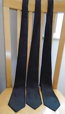 Tuxedo Solid Color Black Satin Neck Tie Formals Fashion 3.5 X 57 Or 58 -56 SOLD • $8