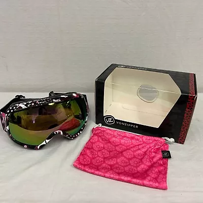 VonZipper Skylab Snow Goggles Tickler Frame W/ Bronze Pink Chrome Lens • $66