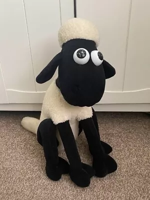 Vintage Large 17” Shaun The Sheep Plush 1989 Born To Play Wallace And Gromit • £7.99