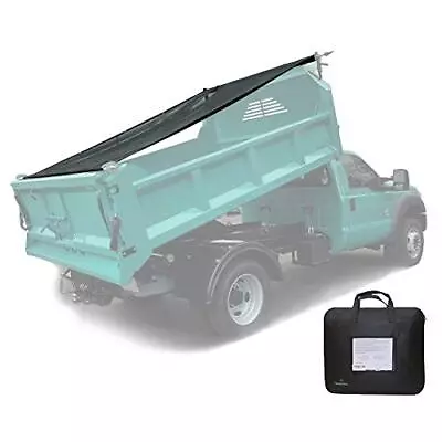 Dump Truck Mesh Tarp 7'X12'-Tentproinc Heavy 7'X12' - 6'' Pocket One End Black • $102.77