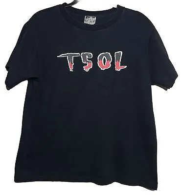 T.S.O.L. T-Shirt M Post Punk TSOL Black Flag Misfits Damned Band Tee • $25.87