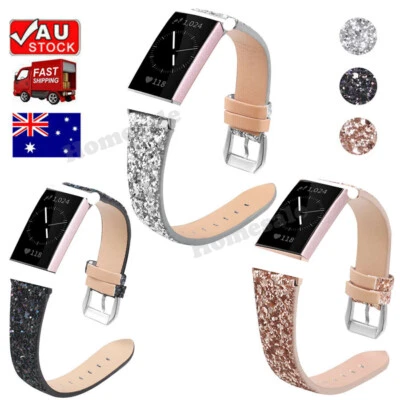 $10.49 • Buy For Fitbit Charge 3 4 2 Replacement Wristband Watch Band Strap Leather Bracelet