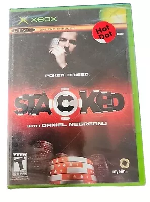 New Sealed Stacked With Daniel Negreanu Xbox Video Game. Free Fast Shipping  • $11.97