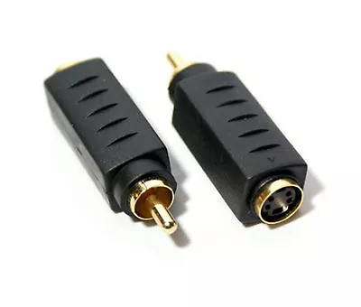 Composite Male RCA To SVideo S Video Female Adapter Converter BI-Directional -  • $6.99