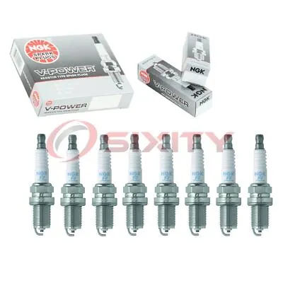 8 Pc NGK 7938 BKR5E V-Power Spark Plugs For XC92YC XC12YC TY26709 RC14YC Ae • $23.06