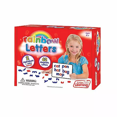 Rainbow Magnetic Letters Educational 62 Pieces • $18.67