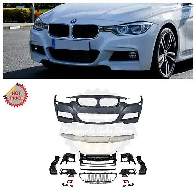 12-18 F30 M Sport Mtech Front Bumper For Bmw F30 F31 3 Series Sedan Wagon No Pdc • $559.09