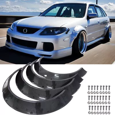 For Mazda 2 3 5 6 Mazdaspeed 6 4.5  Carbon Fender Flares Extra Wide Wheel Arches • $99.45