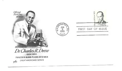 1865 35c Charles R Drew MD ArtCraft FDC • $3