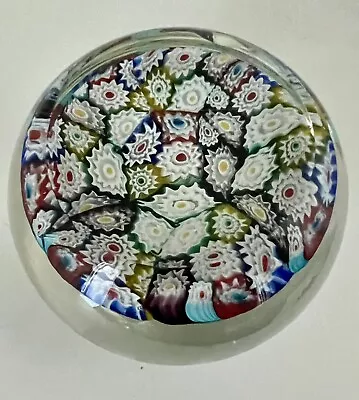 MURANO PAPERWEIGHT Millefiori Close Pack Fratelli Toso 1975 VINTAGE RARE VG++ • £15