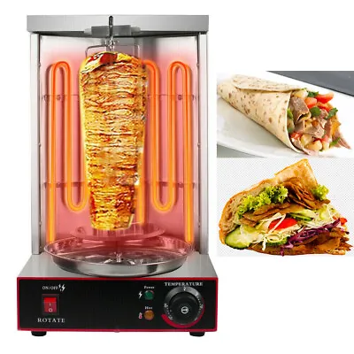 Electric Doner Kebab Shawarma Grill Machine Gyros Rotisserie Broiler Barbecue  • $219