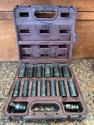 Matco Tools 13pc 1/2  Drive SAE Deep Impact Socket Set 7/16 -1 1/4  SCDP136V B5 • $110