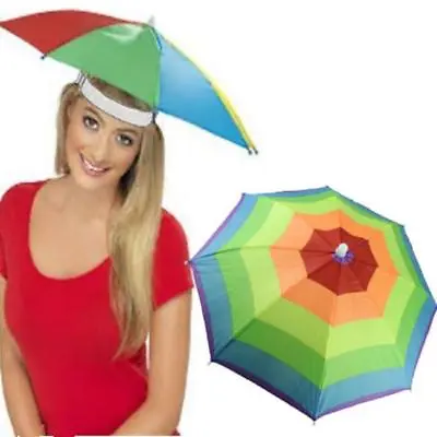 $10.35 • Buy Foldable Sun Umbrella Hat Outdoor Golf Fishing Camping Headwear Head Hat Cap HC