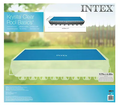 Intex 32ft X 16ft Solar Cover Retangular Ultra Frame Swimming Pool #28018 • £139.99