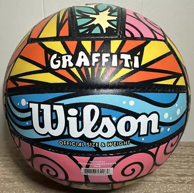 Wilson Ocean Graffiti Beach Volleyball Professional Level Official Size & Weight • $12.95