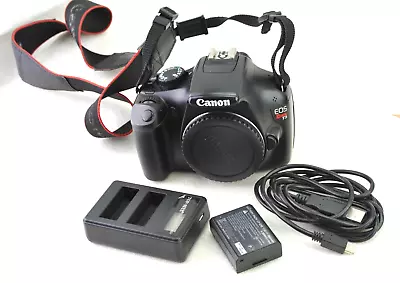 Canon EOS Rebel T3 1100D 12.2MP DSLR Camera Body Triggers/Shutter Count 3941 • £91.44