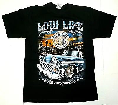 Lowrider T-shirt Low Life Urban Streetwear Men's Tee Black New • $23.95