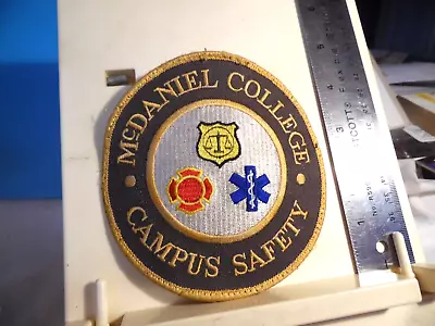McDaniel College Campus Safety Police Patch 4.5  Round Uniform Takeoff VG • $6.99