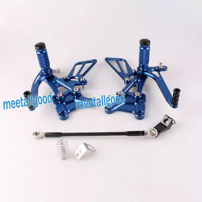 Rearset Rear Set Foot Pegs For Honda CBR600F4i 2001 2002 03 04 Blue Adjustable • $119.14