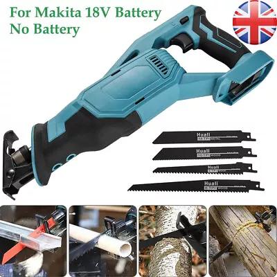 Cordless DJR186Z Makita 18V LXT Brushless Reciprocating Saw Body Variable Speed • £37.19