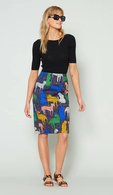 $50 • Buy Gorman Cheetah Print Pencil Skirt Size 10 Excellent Condition