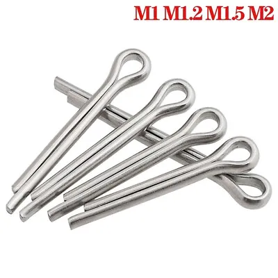 Split Pins Cotter Pins A2/304 Stainless Steel Retaining Pin M1 M1.2 M1.5 M2 M2.5 • $1.65