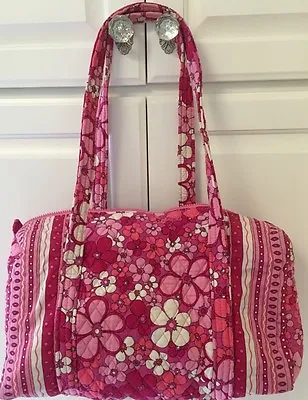 Vera Bradley Rare Small Duffel Bag In Petal Power Pink Excellent Condition • $69