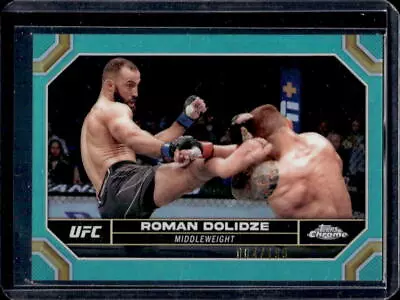 Roman Dolidze 2024 Topps Chrome UFC #167 Aqua Refractor • $2.99