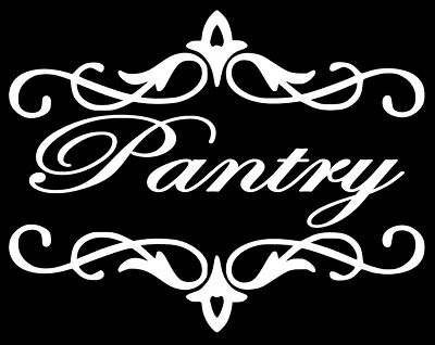 Pantry Door Style #2 Vinyl Decal Sticker Sign Kitchen / Home Wall Lettering • $4.28