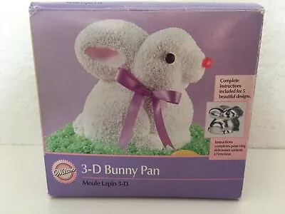 Wilton 3-D Bunny Cake Baking Tins With Instructions/Recipes Book • £10