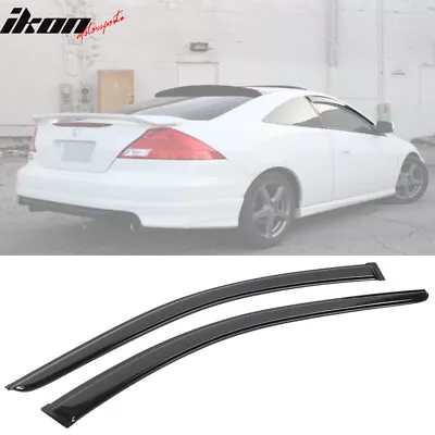 Fits 03-07 Honda Accord 2-Door Coupe Acrylic Window Visors 2Pc Set • $25.47