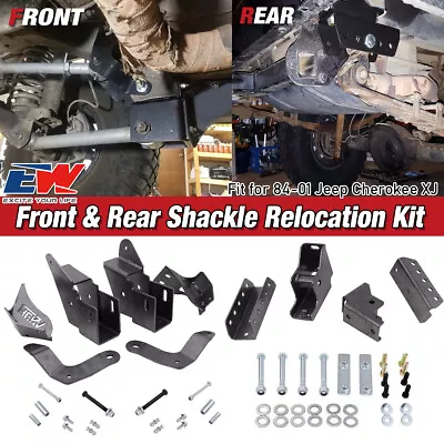 Front & Rear Control Arm Shackle Relocation Kit For 1984-2001 Jeep XJ Cherokee • $119.99