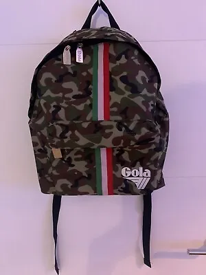 Gola Classics Backpack School / College Bag. CamouflagedItalian Style Designer • £18.99