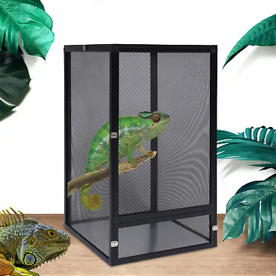 Reptile Enclosure Pet Cage Large Tank Lizard Spider Snake Tortoise Mesh Screen • $55.10