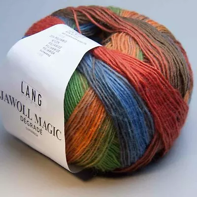 Lang Yarns Jawoll Magic Degrade 27 - Ll 1312 4/12ft/3.5oz - Needle Thickness • $9.63