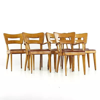 Heywood Wakefield Mid Century Dogbone Chairs - Set Of 8 • $4595