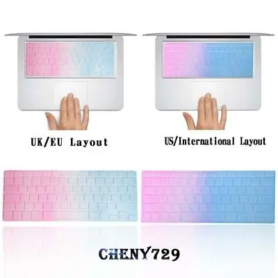 UK / USA Layout Silicon Rubber Keyboard Cover For Apple Macbook Air Pro Retina • £3.14