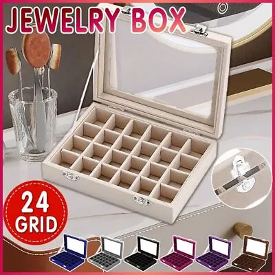 Velvet Earring Jewelry Display Hanger Organizer Box Holder Storage Case AU Stock • $14.66