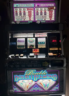 $995 • Buy Vintage IGT Double Double Diamond Slot Machine Works Perfect