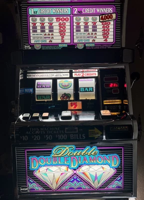 $995 • Buy Vintage IGT Double Double Diamond Slot Machine Works Perfect
