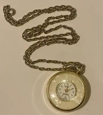 Vintage WORKING Ladies  Watch Genovit Swiss Made Antimagnetic  Pocket Watch. • $26.99