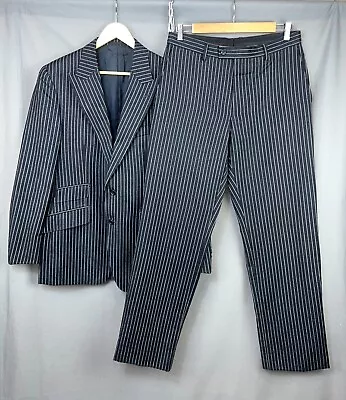 Versace Collection Wool Silk Striped 2 Piece Suit • $250