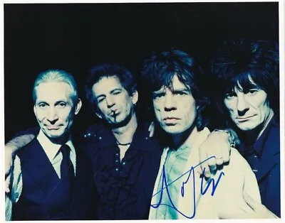 Mick Jagger-Signed Photograph Of  The Rolling Stones  MINT • $300