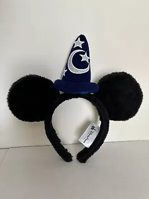 2019 Disney Parks Mickey Mouse Fantasia Headband Ears And Plush Sorcerer Hat • $15