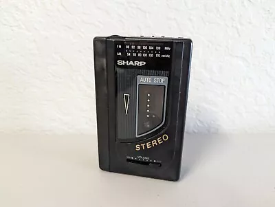 Vintage Sharp JC-140(BK) Portable AM/FM Stereo Cassette Player- Works • $24.99