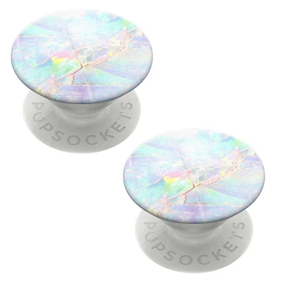 $22 • Buy 2PK Pop Sockets Opal Swappable Pop Grip Universal Holder/Stand W/Base For Phones
