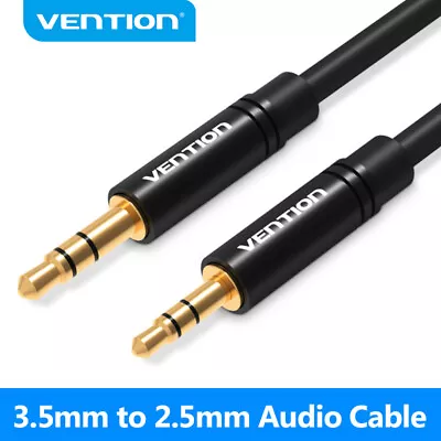 3.5mm To 2.5mm Aux Cable Jack Audio Cord Jack Headphone Aux Speaker Connector • £5.72